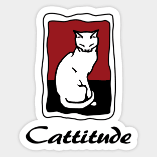 Cattitude Sticker